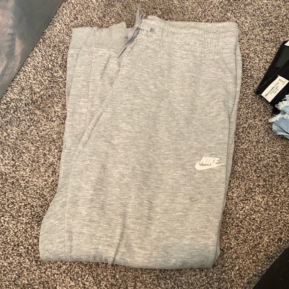 Grey Nike High Waist Jogger Sweats - Picture 1 of 5